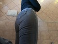sexy milf  Step Mom trying on and choosing which jeans to wear  try on haul fat ass