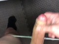 She sits down to go pee but first reveals her panties are already soaking wet, see what happens next
