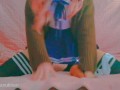 girl dildo ride in Japan school uniform amateur masturb shaking orgasm uncensored 18