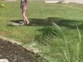 Part 2 naked in the front yard