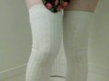 Pissing my panties and stockings for you