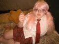 Naughty Schoolgirl Sugar Dandy Smokes a Blunt