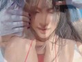 bikini  三點式湖边遊玩 胸部太大包不住