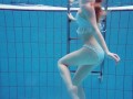 Underwater hottest babe Zelenkina swims naked