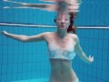 Underwater hottest babe Zelenkina swims naked