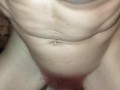 dick with red hair fucks hairy pussy and loose vagina close up