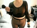 Sheer Spandex Window Exhibitionist Workout