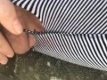 Public pissing and pleasuring in broad daylight