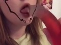 ahegao slut onlyfans tease suckin dildo cute ginger big tits