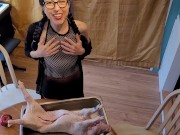 Nerdy Faery Prepares and Devours Tommy Piggy (Vegan Trigger Warning)