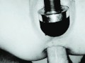 Ass to Pussy to Ass to pussy - multi-orgasm and squirt with vibrator and deep anal fuck closeup