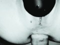 Ass to Pussy to Ass to pussy - multi-orgasm and squirt with vibrator and deep anal fuck closeup