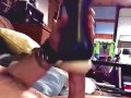 (Loud orgasm) Watch Pulsating cock drain huge load inside toy