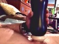 (Loud orgasm) Watch Pulsating cock drain huge load inside toy