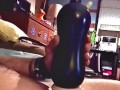 (Loud orgasm) Watch Pulsating cock drain huge load inside toy