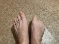 My dirty socks and feet after a long day