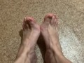 My dirty socks and feet after a long day