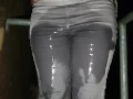 ⭐ Hot Jeans Pissing Compilation! 25 minutes of non stop pee fun and rewetting tight jeans!