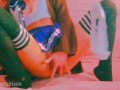 Amateur girl touching her pussy before school Japan uniform uncensored shaking orgasm striptease