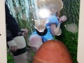 Hot Step Daughter's Ass Fucked in the Woods By Masked Strangers 