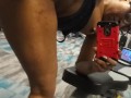 Ridin Dildo in Public Gym Pussy (upclose)