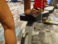 Ridin Dildo in Public Gym Pussy (upclose)