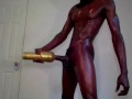 Hot guy moaning stroking BBC fucking my fleshlight! Huge cumload!