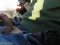 Dick flash - Teacher caught me masturbating in the car while driving to school and helps me cum