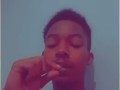 No shirt (smoking listening to music)