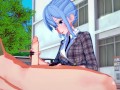 Hoshimachi Suisei sucking dick and getting a facial (Hololive Hentai)