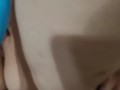 Close up clit vibrator with wet creamier orgasm 