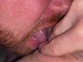 Her POV of her pussy fucked, cum covered & licked up, then His POV fucking her until she orgasmed 