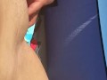 Hot couple uses vibrator at the beach while people walk by