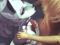 Furry Hentai Wolf gives fox boobjob until he cum on her face