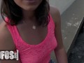 Mofos - Brunette Hottie Flashes Her Perky Titties, Tight Ass, And Pussy To A Stranger For Some Cash