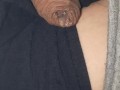 Flaccid micro penis, slow precum oozing and ending with a droplet, no hands grower, wrinkly foreskin