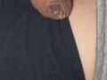 Flaccid micro penis, slow precum oozing and ending with a droplet, no hands grower, wrinkly foreskin