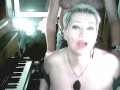 My slut sucks my fingers, my cock, and spreads legs, ready for hard hanjob! Yes, my wife is whore!