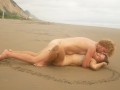 Hot teen girlfriend surprises her boyfriend with her wet pussy on a public beach! - TravellingLovers