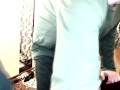 Naughty MILF bitch gives blowjob in handcuffs while kneeling! Real total orgasm control!