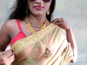 Desi bhabhi wearing a saree and fucking in devar