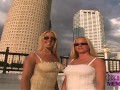 Two Blondes Bare Tits Ass And Pussy Around Tampa