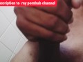 Edging Orgasm in Public Toilet, BBC Cum Compilation