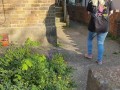 ⭐ Girl Casually Pissing Herself While Tying Her Shoelace!