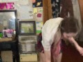 pigtail blonde schoolgirl squirts football out of pussy