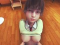 Principal POV Tits Massage & Nipple Play with Student