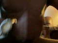 Big black cock stroking 