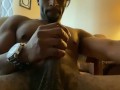 Big black cock stroking 