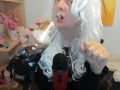 Adorable burps with professional yeti blue microphone - Burping fetish