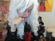 Adorable burps with professional yeti blue microphone - Burping fetish